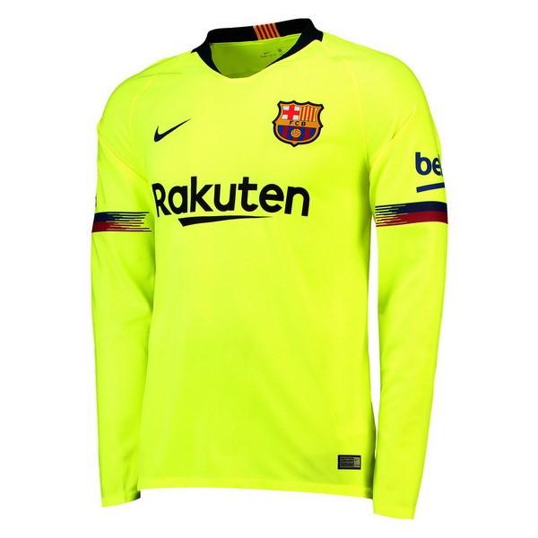 Barcelona Trikot Auswarts ML 2018-19 Grün Fussballtrikots Günstig